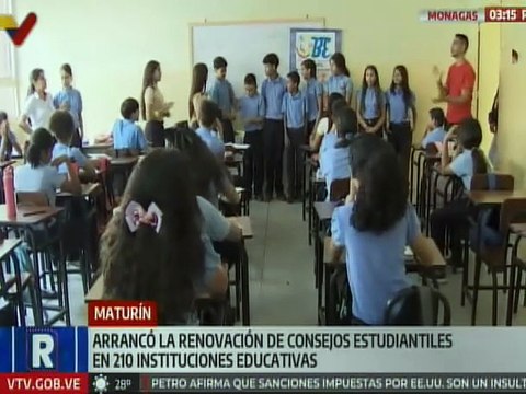 Dan inicio a la renovación de consejos estudiantiles en 210 instituciones educativas de Monagas