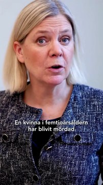 Magdalena Andersson - Hedersrelaterat våld hör inte hemma i Sverige. (06.11.25)