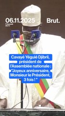 Cameroun : Cavayé Yéguié Djibril, le président de l'Assemblée nationale félicite Paul Biya.