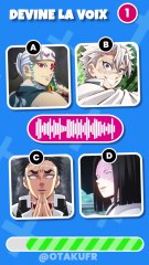 Devine la voix des personnages de Demon Slayer (Partie 5)
