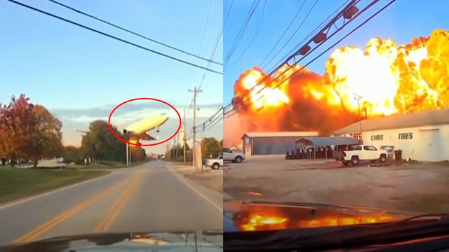 Nuevas imágenes del accidente de un avión de carga en Kentucky que dejó 12 muertos