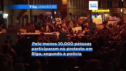 Milhares de pessoas protestam contra a possível retirada da Letónia da Convenção de Istambul