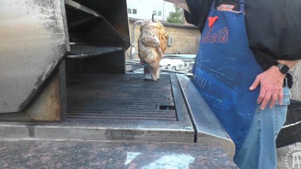 Tank Cooks Beer Can Chicken