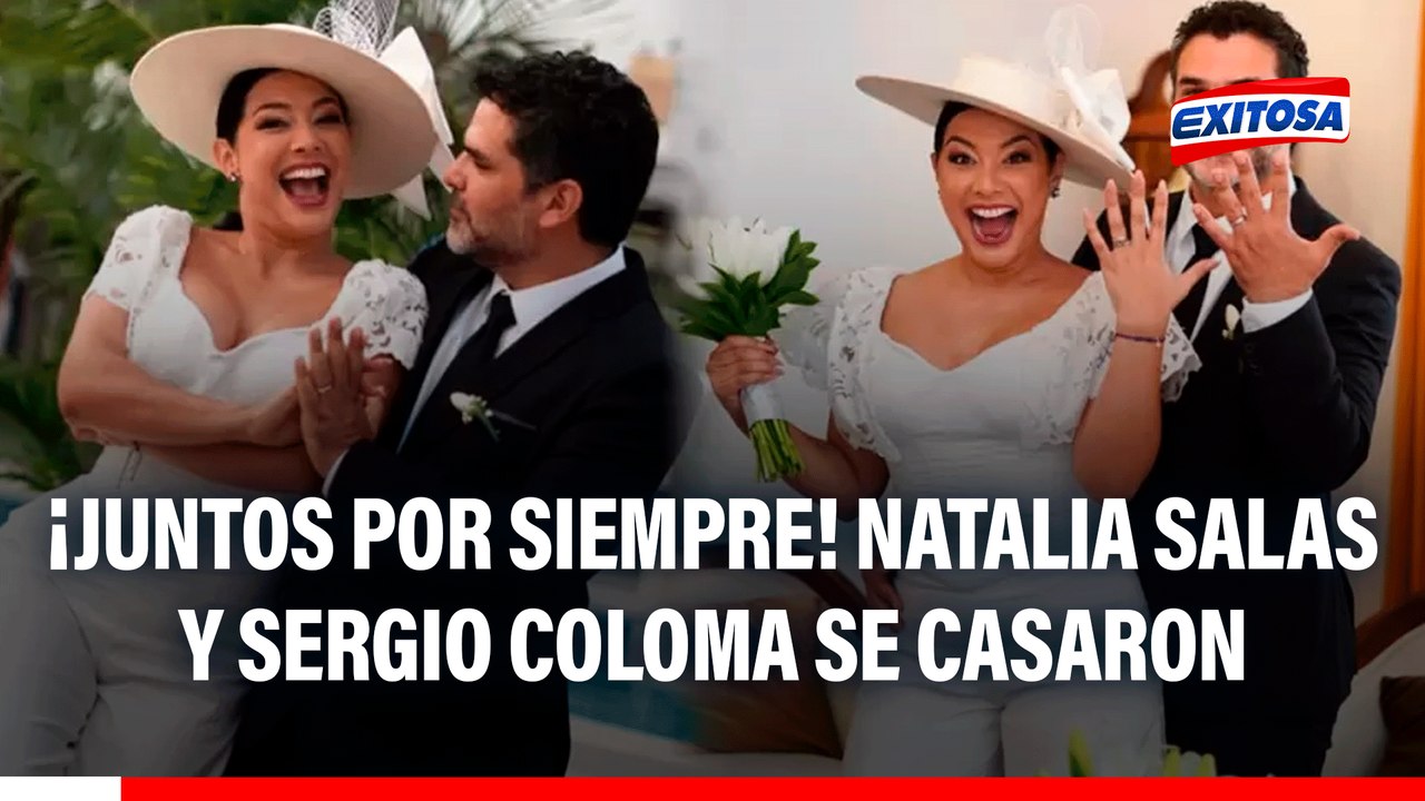 ¡Juntos por siempre! Natalia Salas y Sergio Coloma se casaron y comparten las más EMOTIVAS fotos de su boda civil