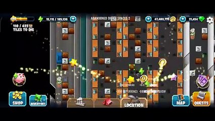 Diggy's Adventure, Abandoned Office Spaces 2, Ghost Hunt, Tasks of the Story only.