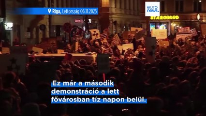 Ezrek tüntettek Rigában az Isztambuli Egyezményből való kilépés ellen