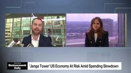 Spending Slowdown Risking US 'Jenga Tower' Economy