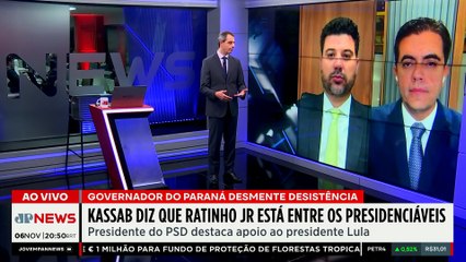 Kassab diz que Ratinho Jr está entre os presidenciáveis de 2026