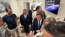 Milei se reunió con los tenistas Nadal, Nalbandián y Moyá