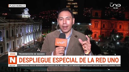 DESPLIEGUE DE RED UNO EN LA POSESIÓN DE RODRIGO PAZ