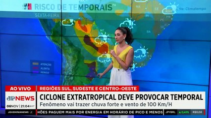 Previsão do tempo: Ciclone extratropical deixa Sul e Sudeste em alerta
