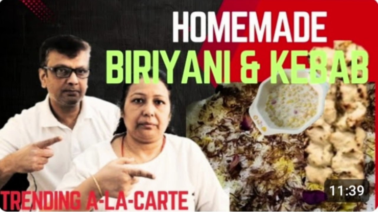 BEST Homemade BIRIYANI & KEBAB, KOLKATA Style MUTTON BIRYANI, BIRIYANI KABAB RECIPE, CHICKEN KABAB