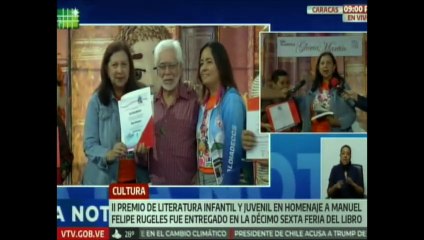 II Premio de Literatura Infantil y Juvenil entrega reconocimiento a la escritora Gregorina Acosta