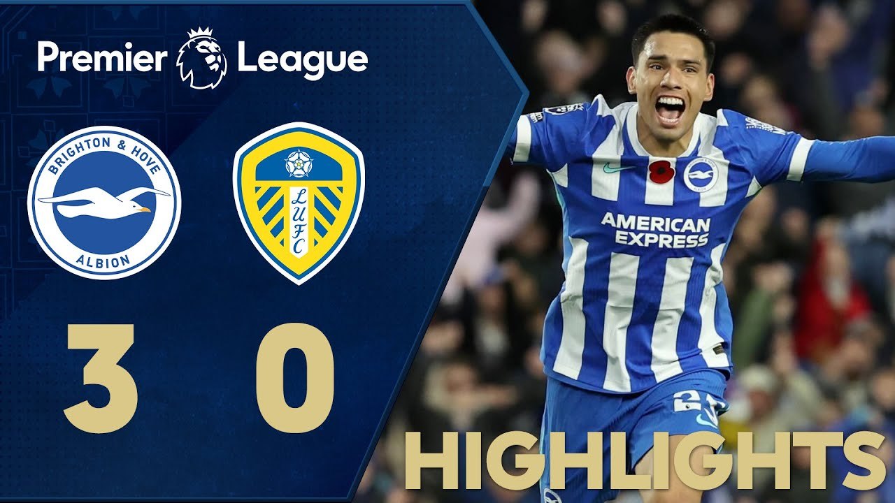 Brighton & Hove Albion 3 - 0 Leeds United - Liga Perdana Inggeris 2025/26