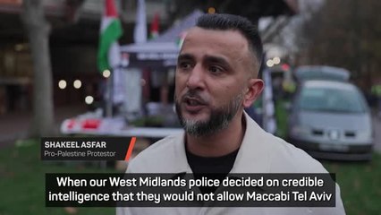 Arrests made at Aston Villa v Maccabi Tel Aviv protests