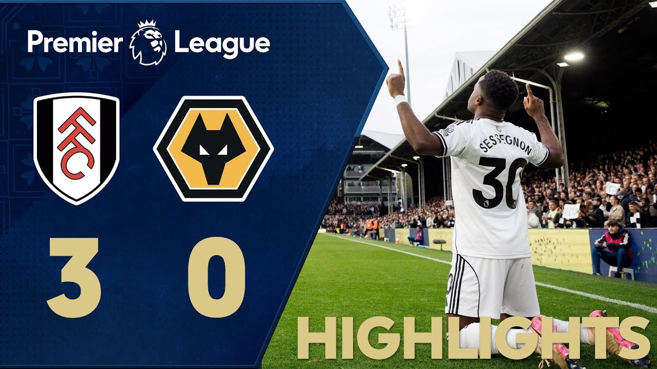 Fulham 3 - 0 Wolverhampton Wanderers - Liga Perdana Inggeris 2025/26