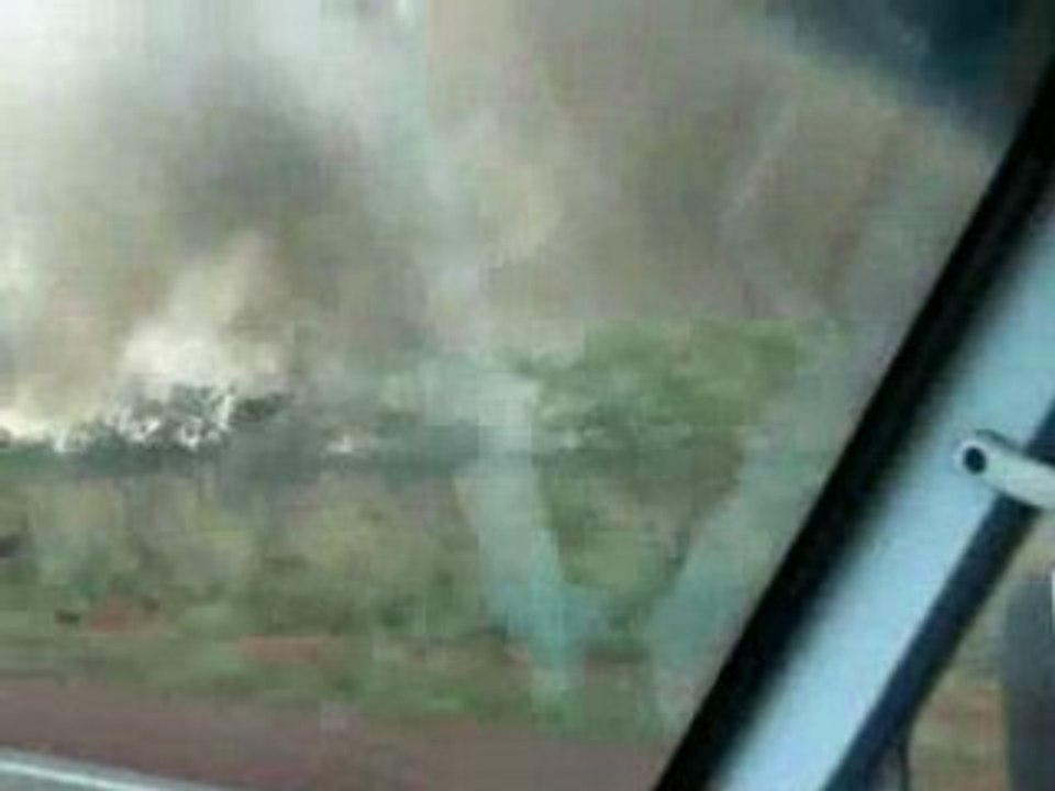 BushFire dans le Nord du Western Australie