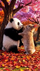 Panda Party with Rabbit