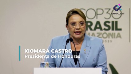 Xiomara Castro en la COP30: La Tierra tiene derecho a vivir libre de abusos