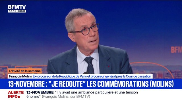 13-novembre 2015: François Molins, ancien procureur de la République de Paris, redoute les commémorations
