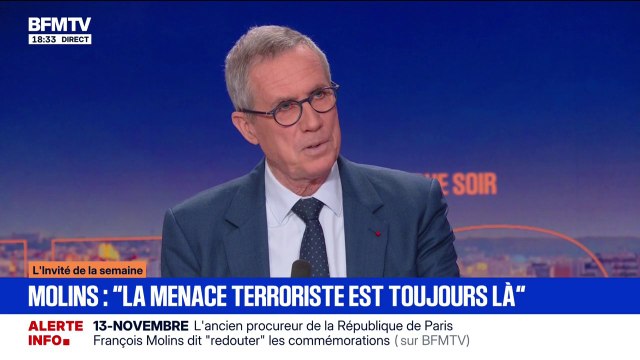 François Molins, ancien procureur de la République de Paris, explique que la menace terroriste est toujours là