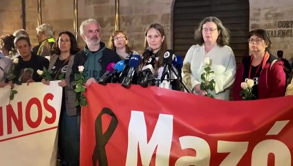 Familiars de les víctimes de la gota freda demanen l'empresonament de Mazón