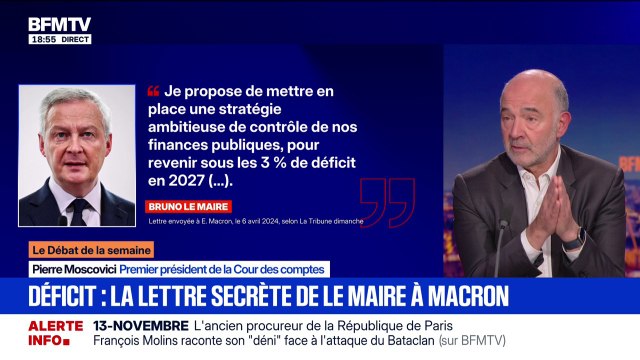 Budget: Personne n'a arrêté cette mécanique de la dette, déplore Pierre Moscovici, premier président de la Cour des comptes
