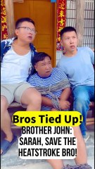 Bros Got Caught Sneaking Drinks! Brother John Tricked Sarah with "Heatstroke", Ends with "Bros United"! 🤣 #BroLife #WifeHumor #TrendingFunnyVideo#FunnyCouple