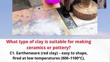 What type of clay is suitable for making ceramics or pottery
