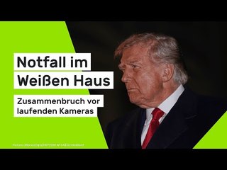Notfall im Weißen Haus: Zusammenbruch vor laufenden Kameras - Trump-Pressekonferenz abgebrochen