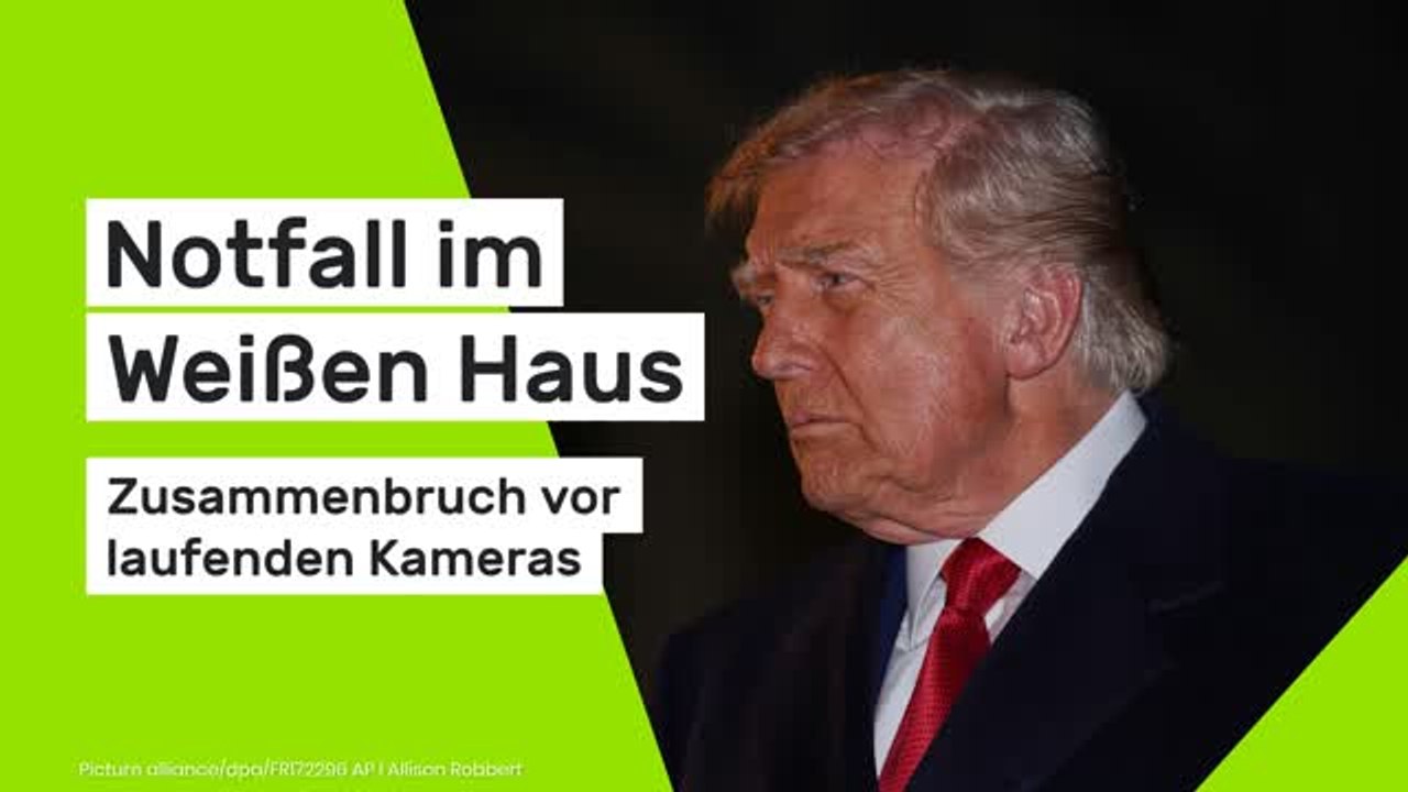 Notfall im Weißen Haus: Zusammenbruch vor laufenden Kameras - Trump-Pressekonferenz abgebrochen