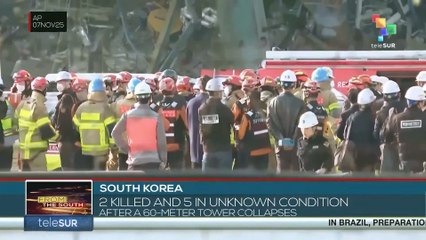 South Korea: 2 killed and 5 in unknown condition after a 60-meter tower collapses