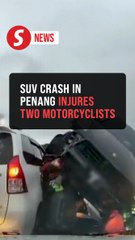 Luxury SUV rams into three vehicles in Penang