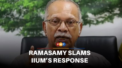 Ramasamy slams IIUM’s response to lecturer’s claim