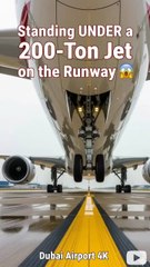 🔥 Standing UNDER a 200-Ton Jet 😱✈️ | Dubai Airport 4K View You Can’t Miss! 🌆 #JetPower #dubai