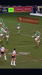 Reece Walsh gets lifted! Brisbane Broncos vs Canberra Raiders #2023 #big #hit #broncos #raiders
