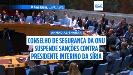 Conselho de Segurança da ONU suspendeu as sanções impostas ao presidente interino da Síria