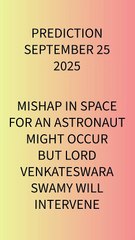 Astronauts stuck in space - Predicted