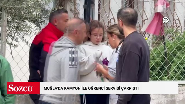 Muğla'da kamyon ile öğrenci servisi çarpıştı, 22 kişi yaralandı