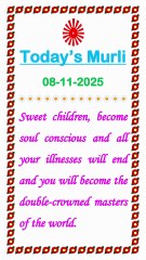 🇲🇰 Essence of Today’s Murli 8 November 2025 English in Male Voice| BRAHMA KUMARIS