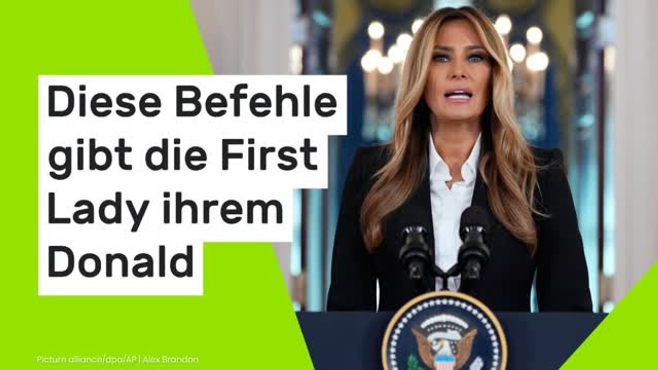 Melania Trump: Lippenleser deckt auf - diese Befehle gibt die First Lady ihrem Donald