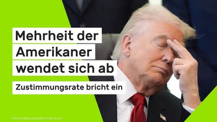 Donald Trump: Mehrheit der Amerikaner wendet sich ab – Zustimmungsrate bricht ein