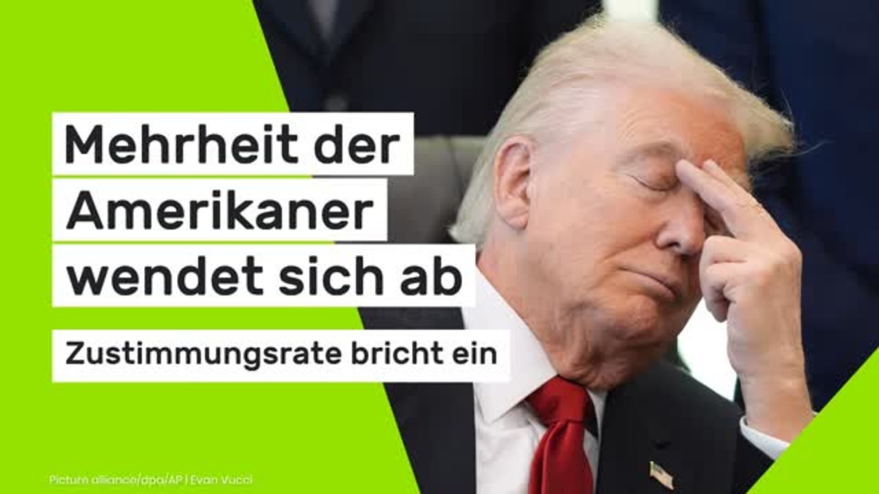 Donald Trump: Mehrheit der Amerikaner wendet sich ab – Zustimmungsrate bricht ein