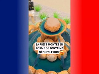 💖"Moi j'ai envie de plonger dans cette fontaine" ⛲ Sa pièce montée de choux à l’effigie de la Rotonde aixoise plaît beaucoup au jury💖💥ABONNES-TOI STP🙏💖 MERCI 🙏💖💥