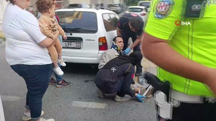 Aynı cadde üzerinde 5 dakika arayla kaza: 2 motosiklet sürücüsü yaralandı