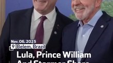 Lula, Prince William And Starmer Share Three Way Handshake