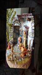 Pesebres con estética de Piedra y madera