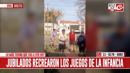 Jubilados recrearon juegos de la infancia y emocionaron a todos