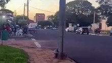 Street Chase and Police Encounter in Brazil: Motorcycle Stop