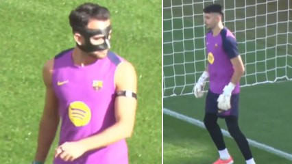 Joan García se entrena con el grupo y Eric estrena máscara